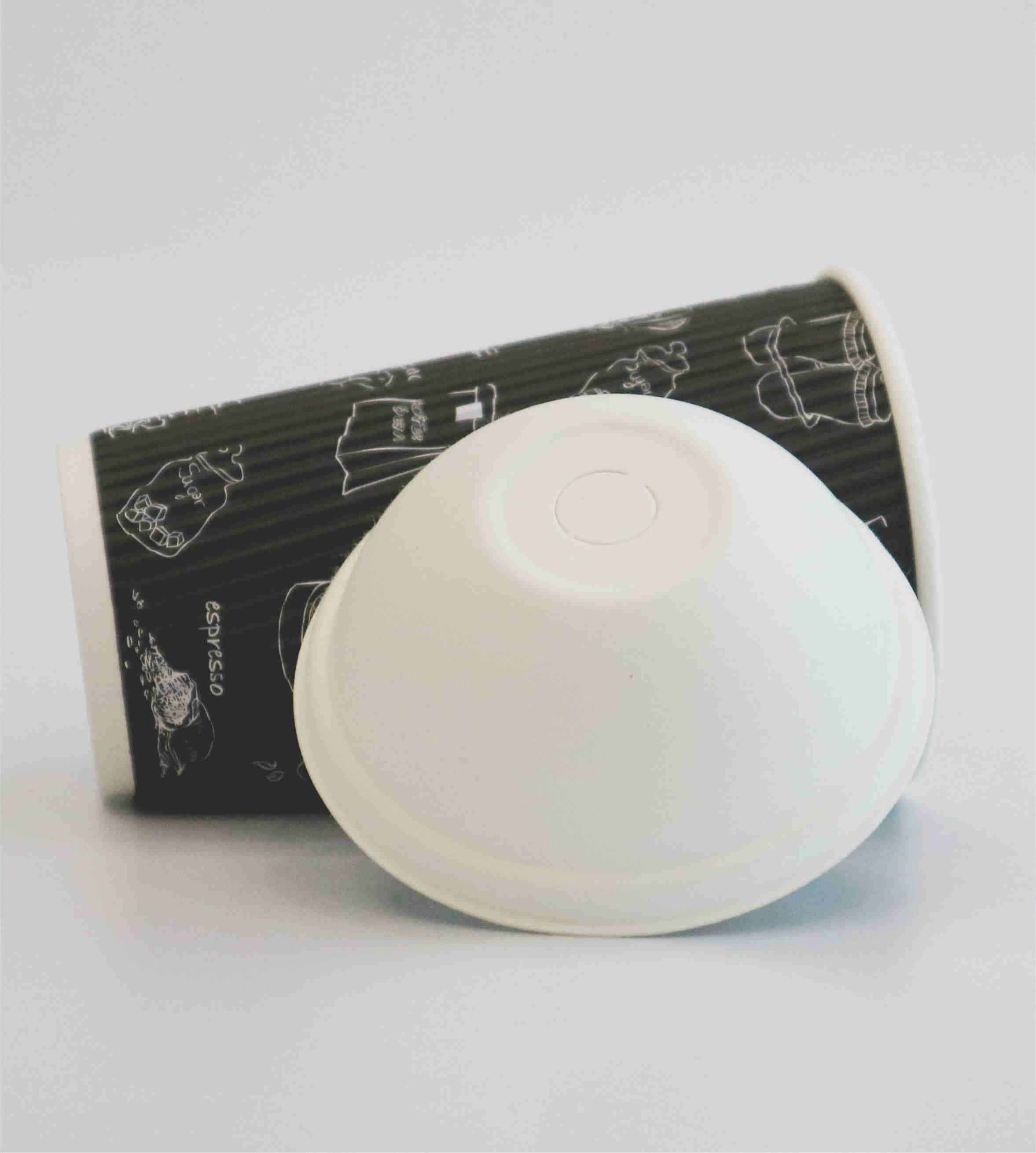 Bagasse compostable boba lid from GREENOLIVE - Paper lid manufafcturer