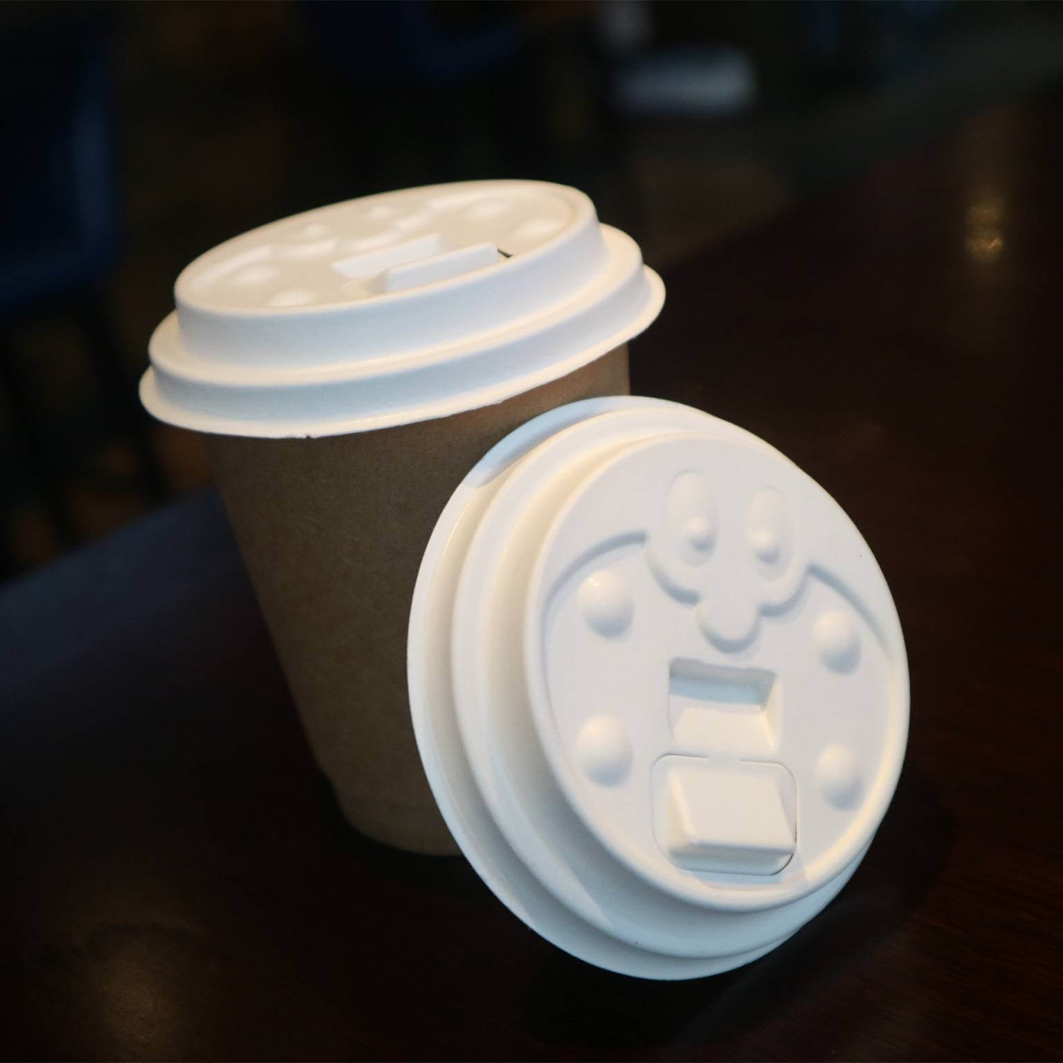 What are the advantages of a custom compostable lid