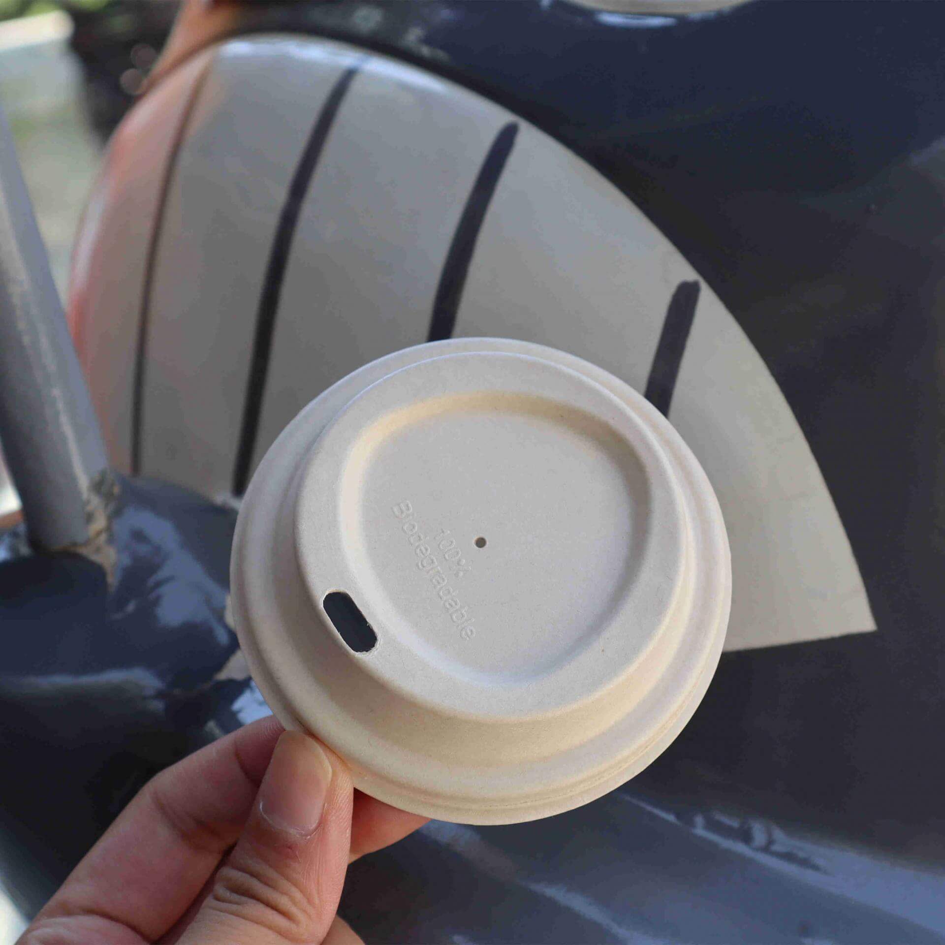 80mm bagasse natural sippy cup lids