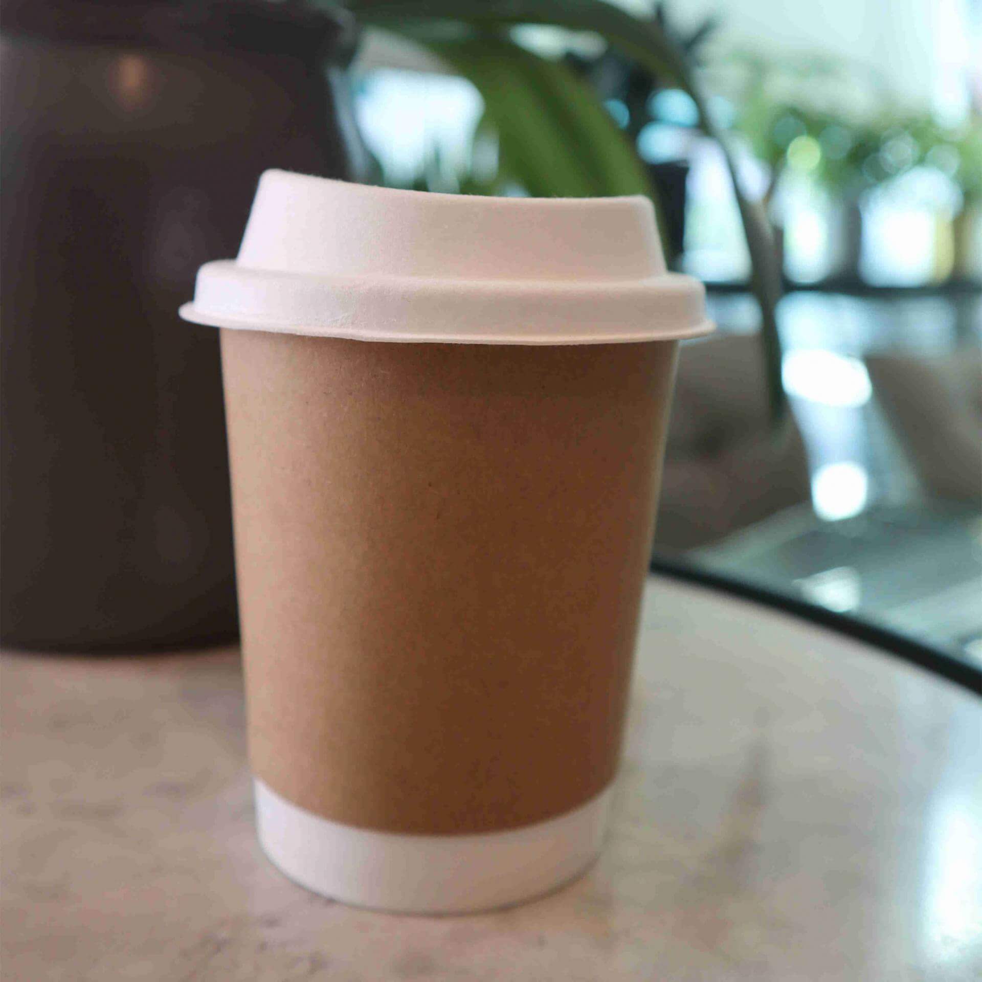Which industries can cup lids made of paper be applied to?