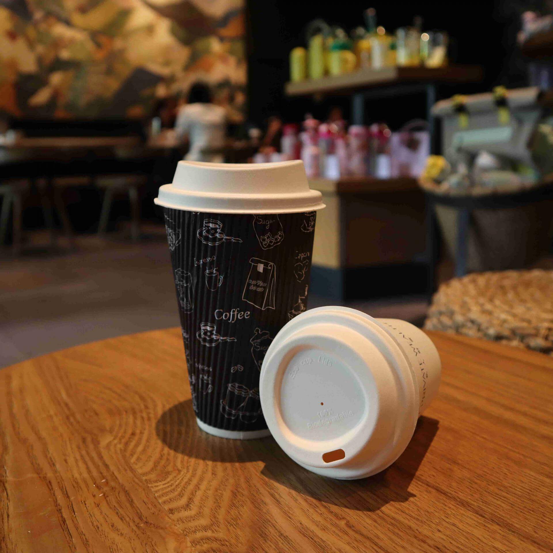 custom disposable coffee lids