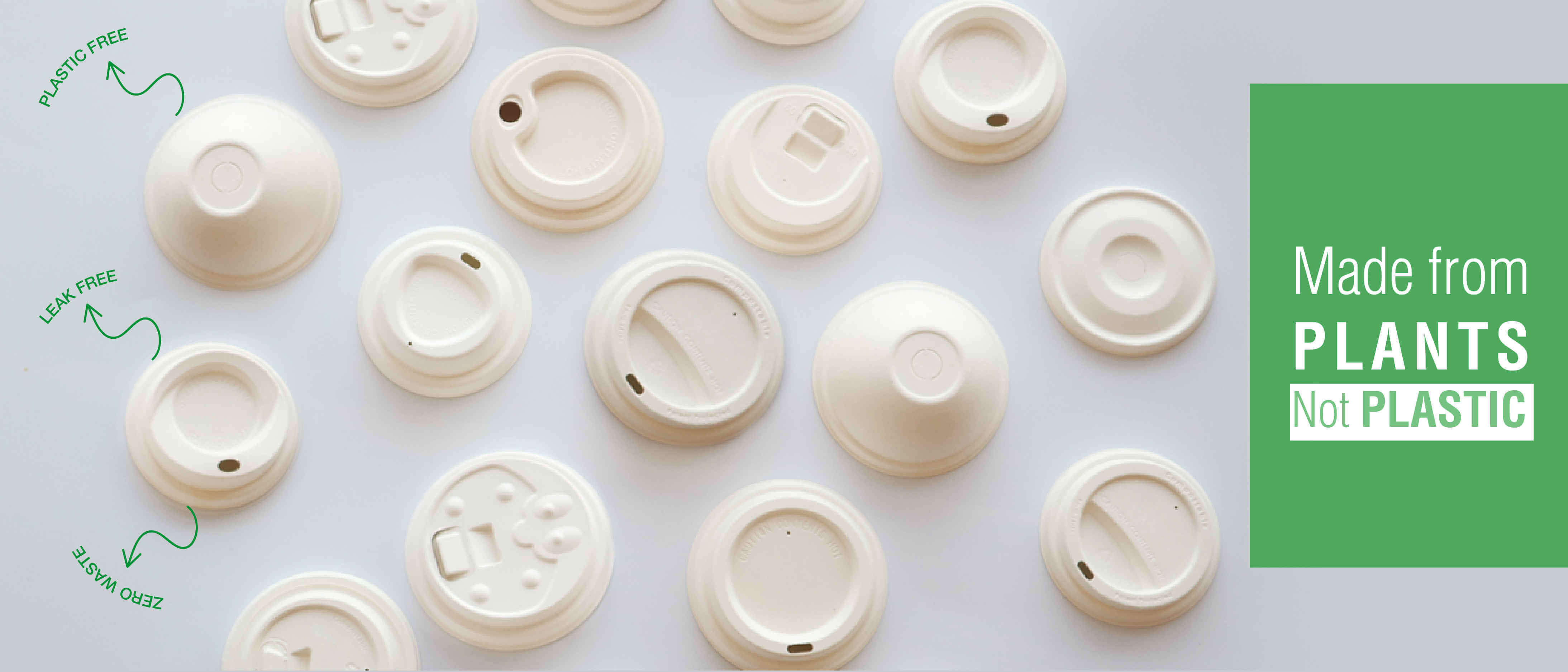 Molded pulp bagagsse paper cup lids