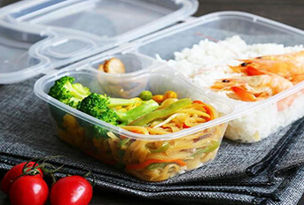 Degradable takeaway lunch boxes replace plastic lunch boxes
