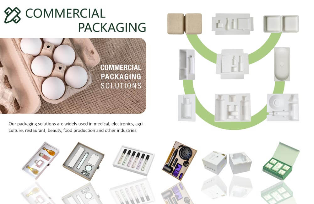 Custom molded pulp packaging biodegradable packaging for