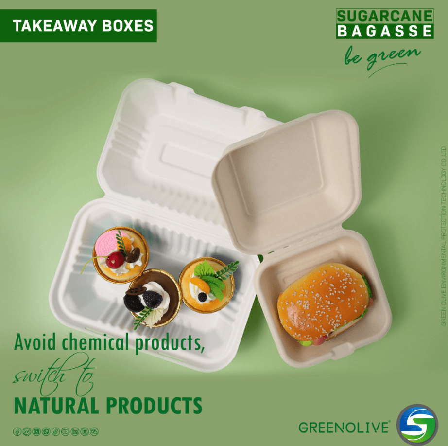 Disposable biodegradable tableware common in the market